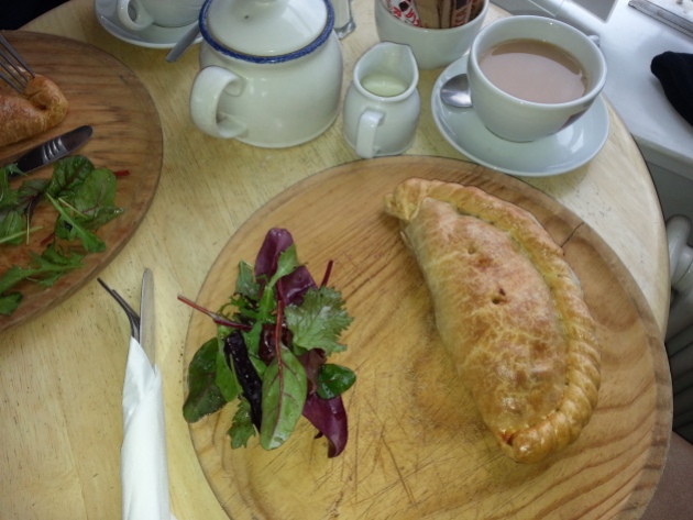 Cornish Pasty and tea