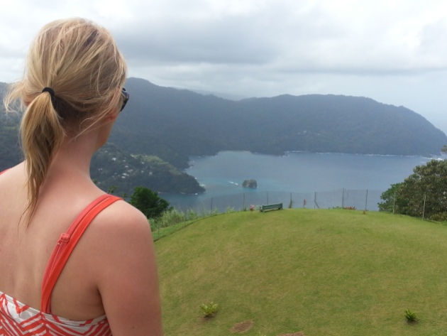 Flagstaff Hill with views over to Charlotteville below