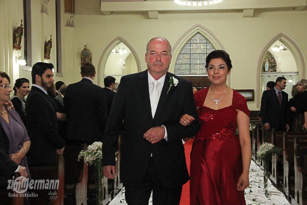 David, groom's father with Luciana, bride's mother