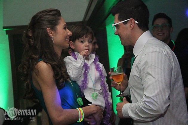 Little Joao Pedro loved to party with his parents Aline and Marcelo