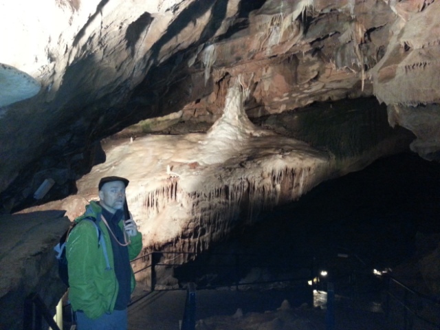 Brian at Gough's Cave