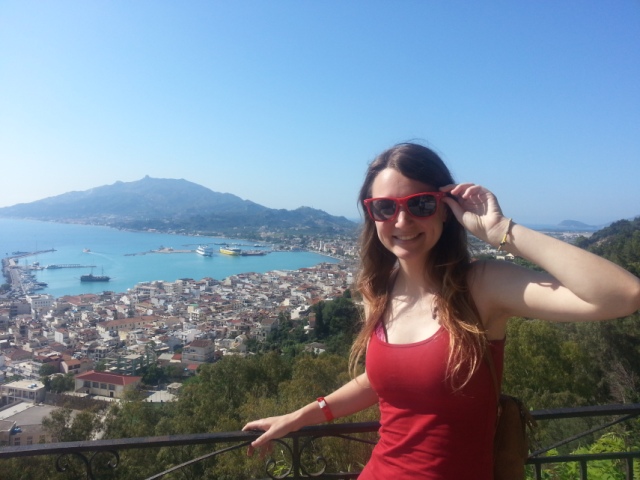 Chloe and views over Zakynthos Capital