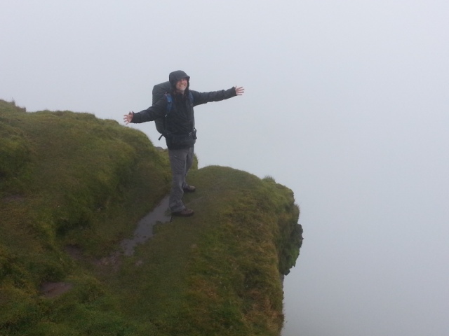 Brian at the edge of Pen-Y-Fan