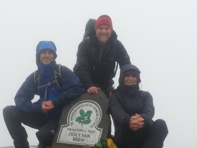 James, Brian and I at Pen-Y-Fan Summit 