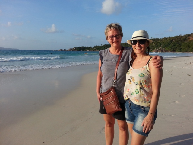 Sissel and I at Anse Lazio